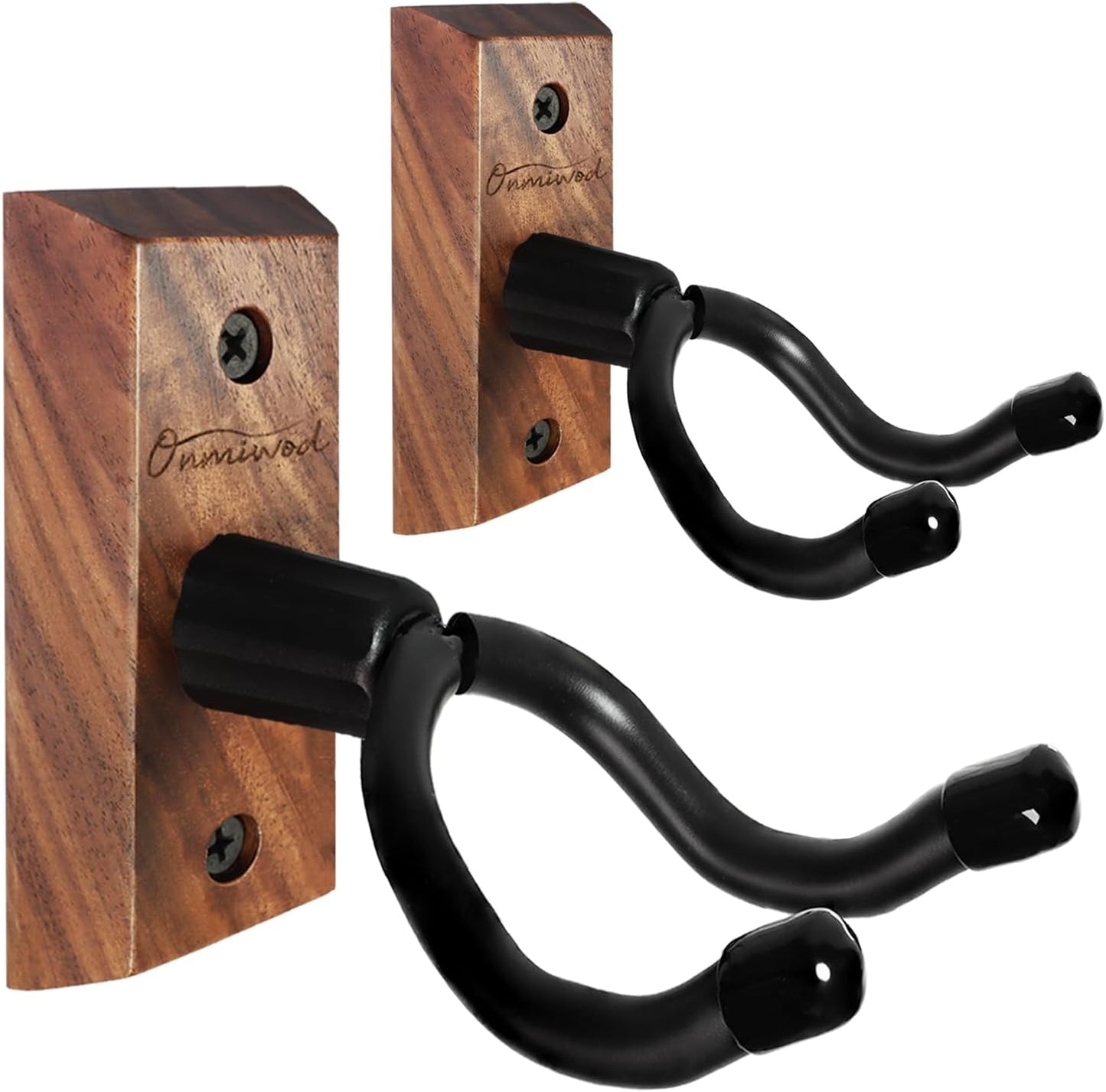 Black Walnut Ukulele Wall Mounts - Set of 2
