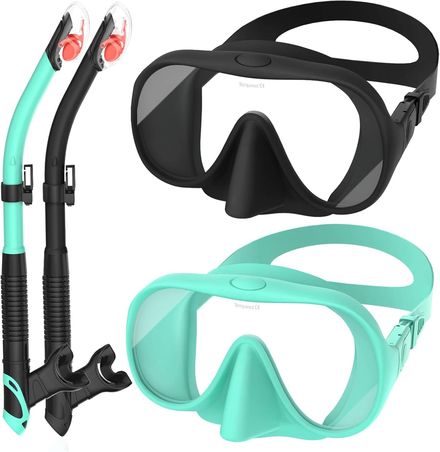 180 Clear View Anti-Fog Snorkel Set