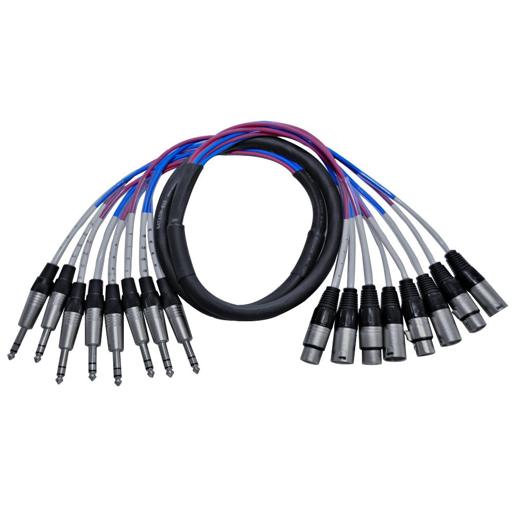 Seismic Audio SATXSW-8x5 5-Feet Insert Snake Cable for Musicians