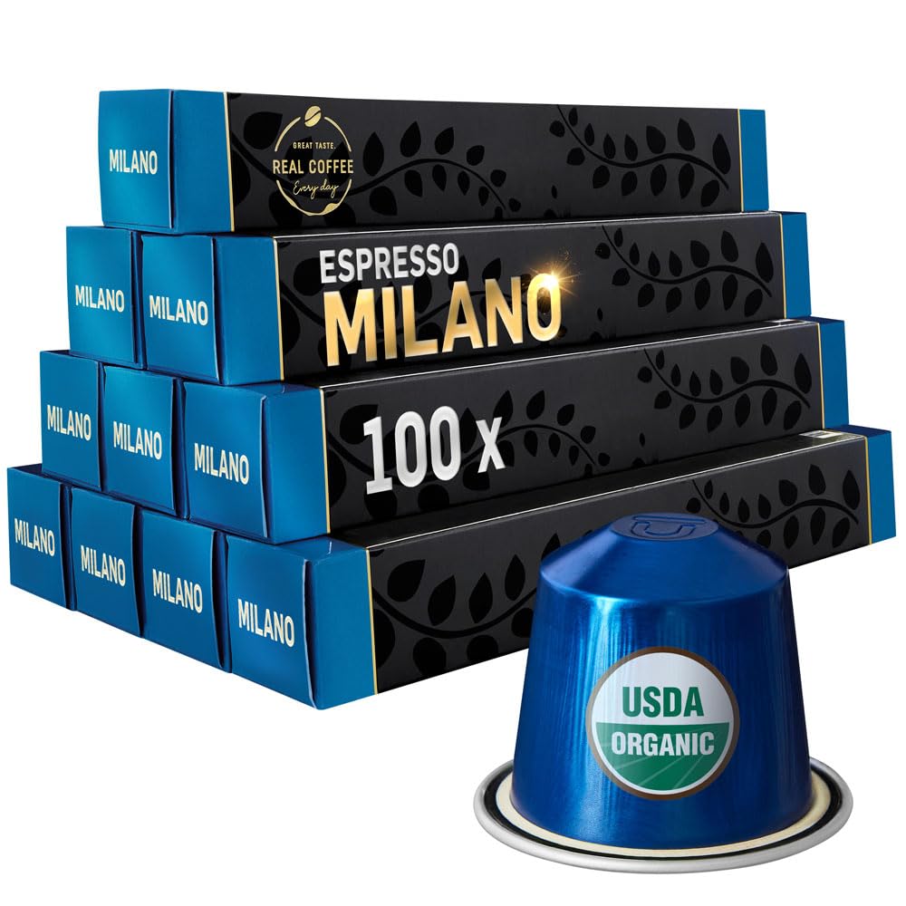 Milano Organic Italian Espresso for Nespresso - Strongest Pods