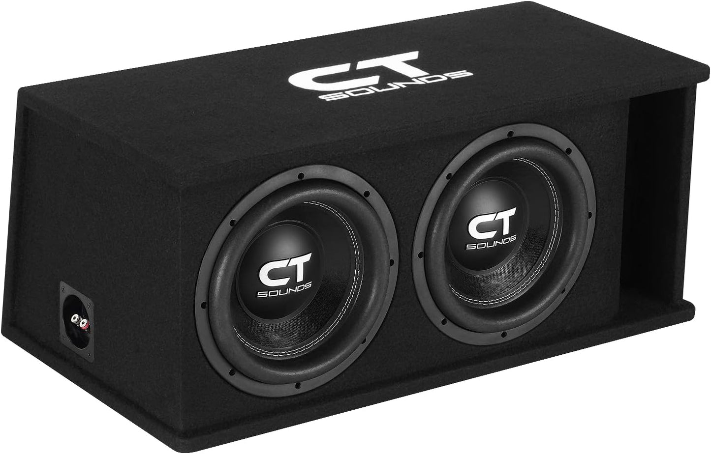 CT Sounds Dual 10 Ported Car Subwoofer Box for Powerful Bass