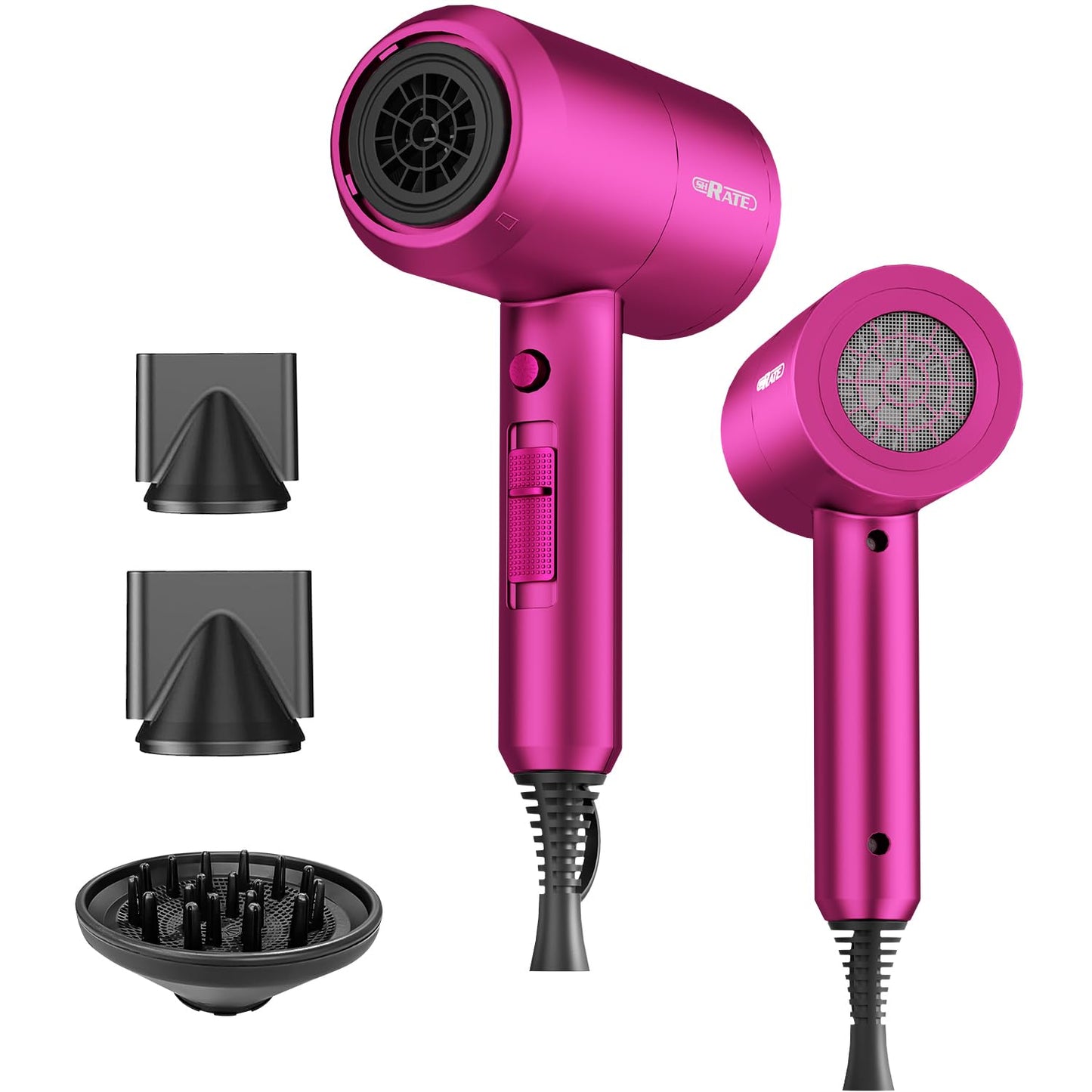 SHRATE Lightweight Ionic Hair Dryer for Fast Drying and Travel