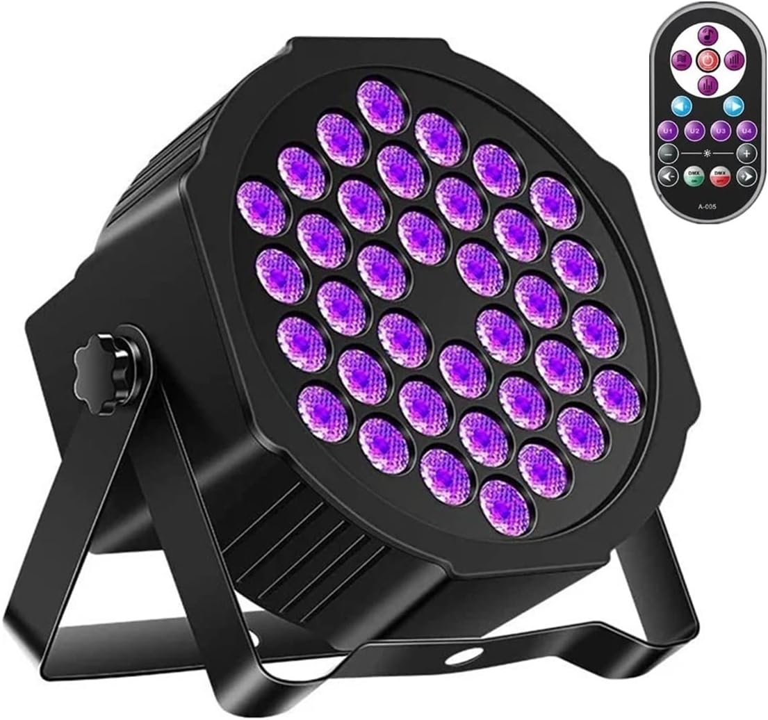 U`King 72W UV Black Light Strobe for Parties and Events