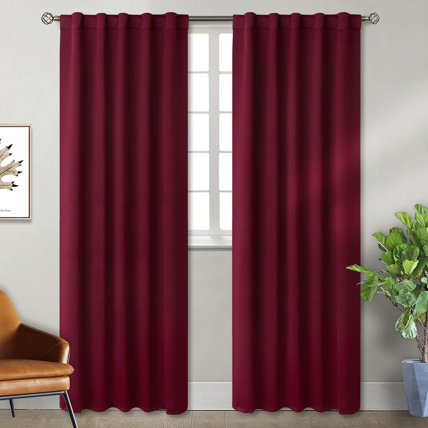 BGment Blackout Curtains for Bedroom - Thermal Insulated Panels