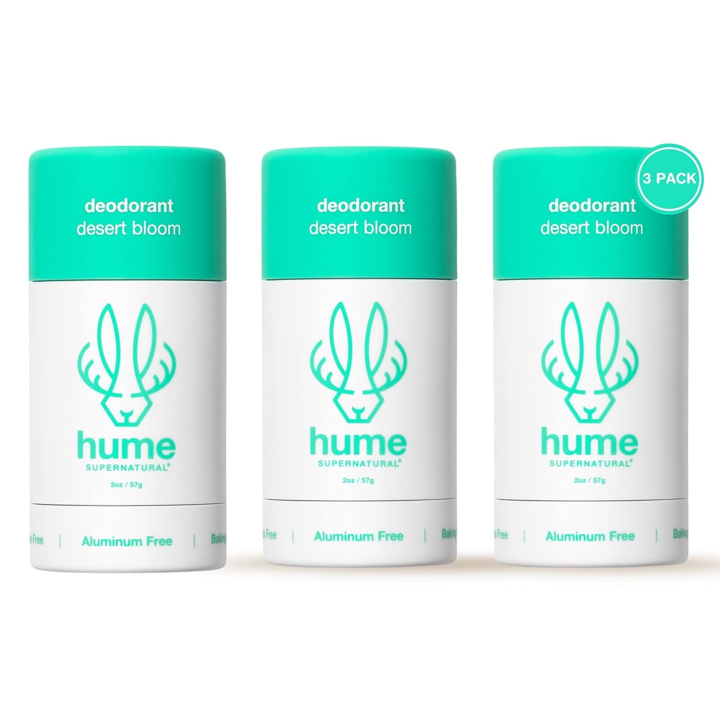 Hume Supernatural Roll On Deodorant for Sensitive Skin 3-Pack