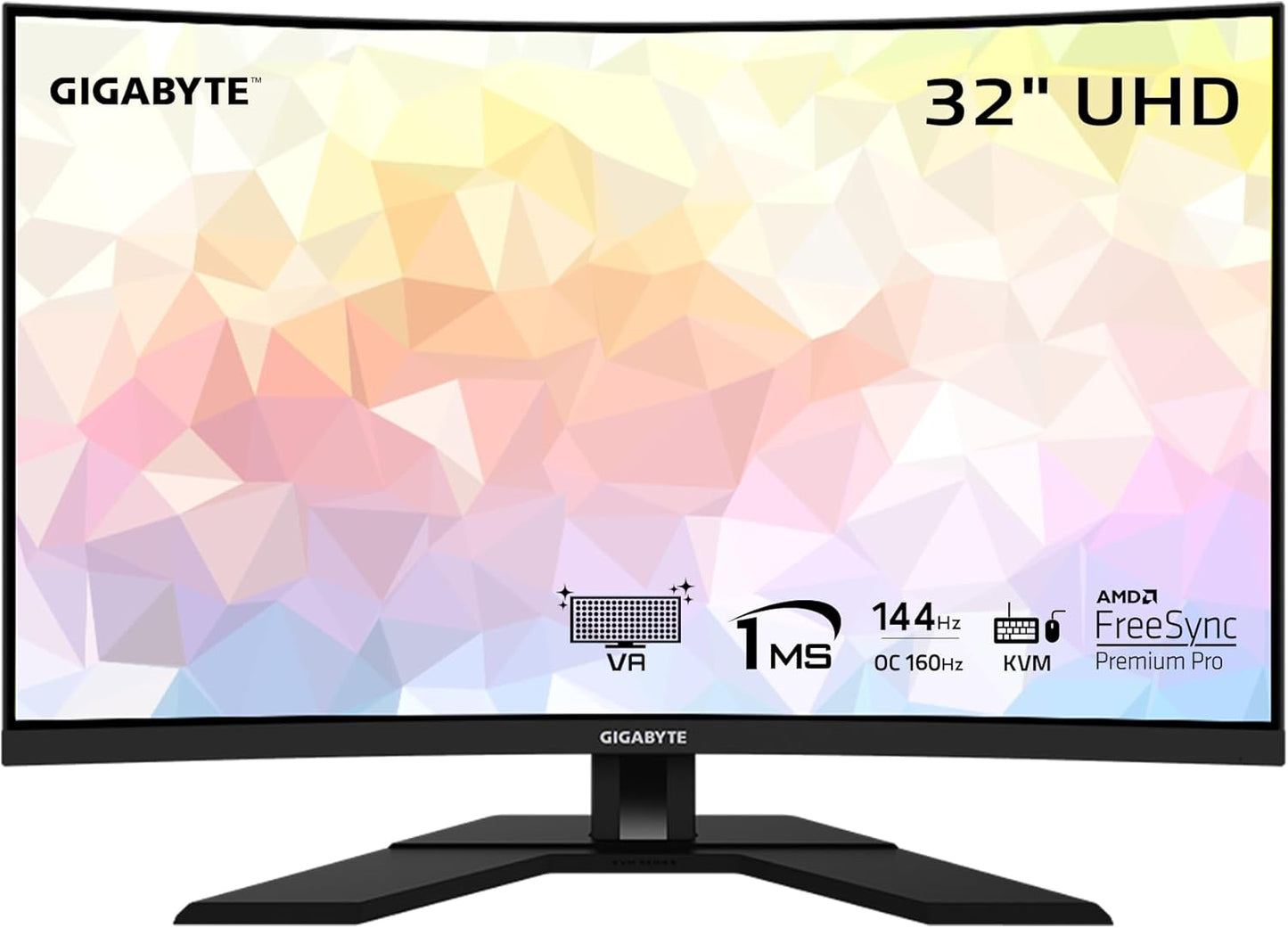GIGABYTE 32 4K UHD 144Hz Gaming Monitor - Immersive Curved Display