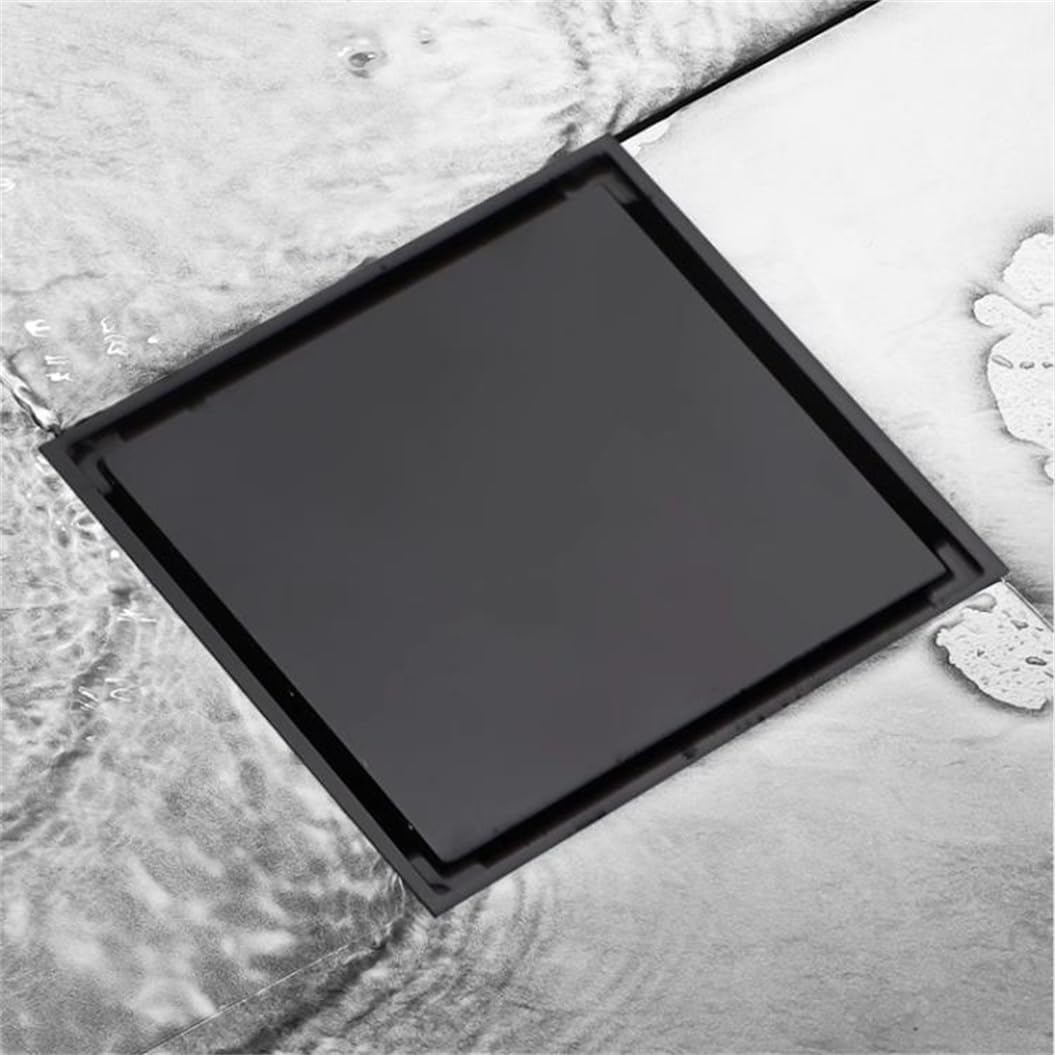 ELLO&ALLO 6 Inch Square Shower Drain with Reversible Cover