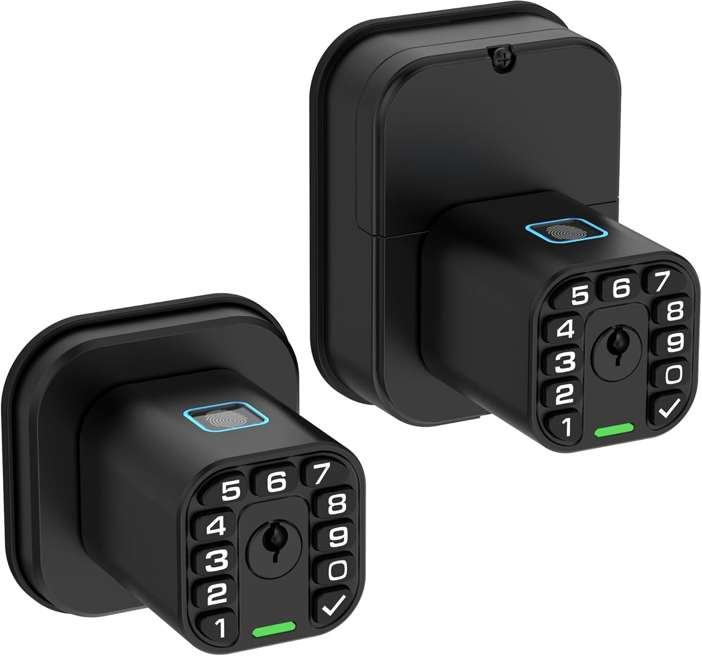 IU53 Double-Sided Fingerprint & Keypad Door Lock for Security