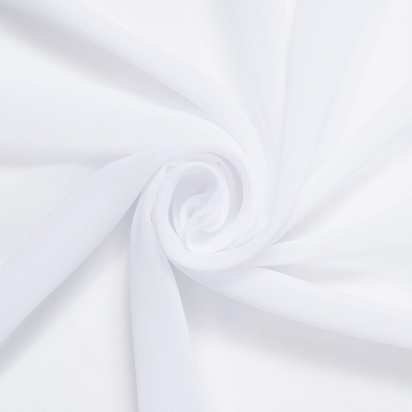 Polyester Chiffon Sheer Lightweight Fabric for Apparel & Decor