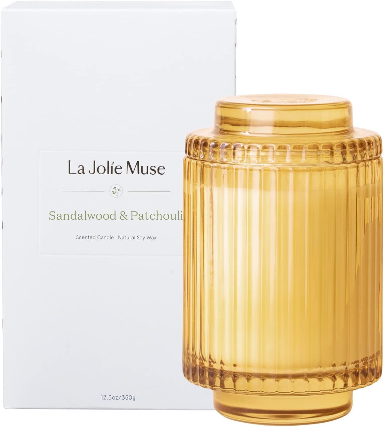 Sandalwood & Patchouli Scented Candle for Home Relaxation