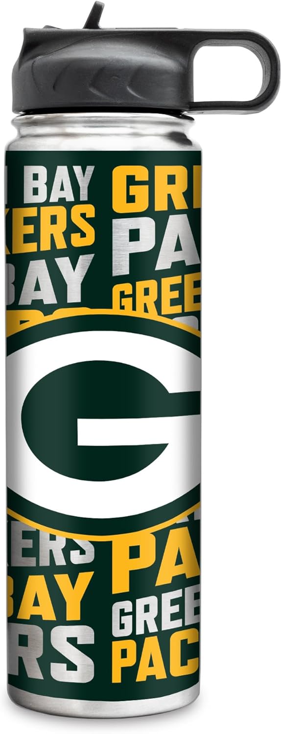 NFL Football Stainless Steel Tumbler with Lid for Beverages