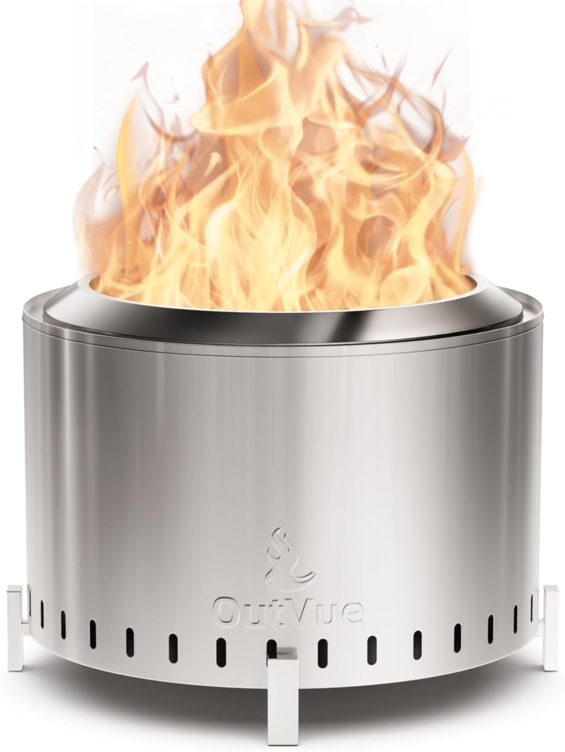 22 Inch Stainless Steel Smokeless Fire Pit for Outdoor Fun