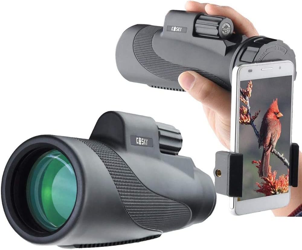Gosky Titan 12X50 Monocular Telescope for Bird Watching and More