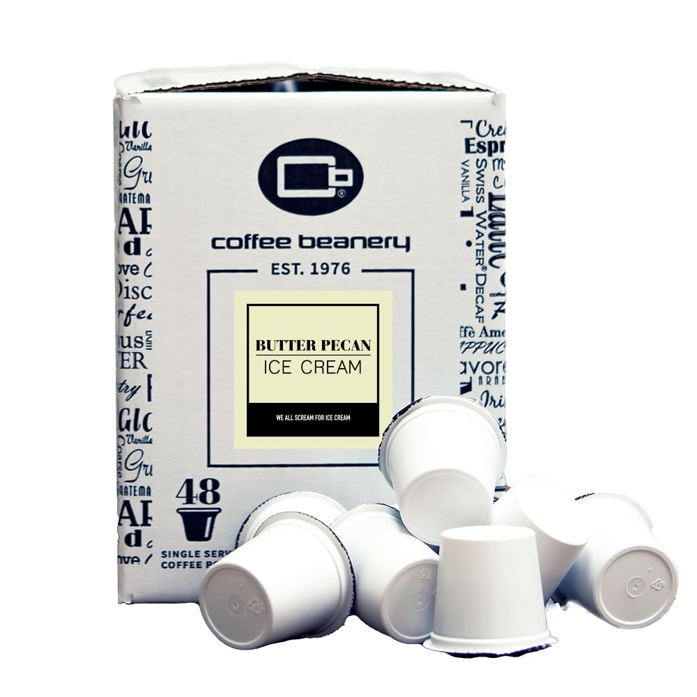 Butter Pecan Ice Cream Coffee Pods - Gourmet 48ct Medium Roast
