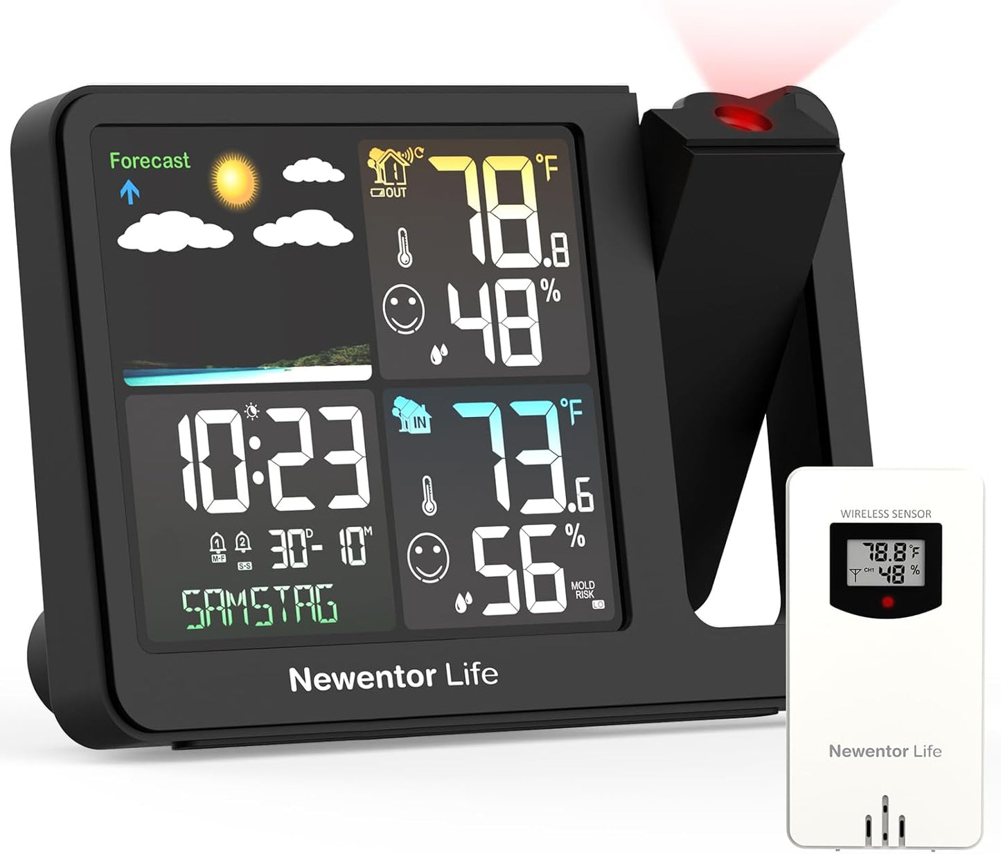 Wireless Weather Station with Projector Alarm
