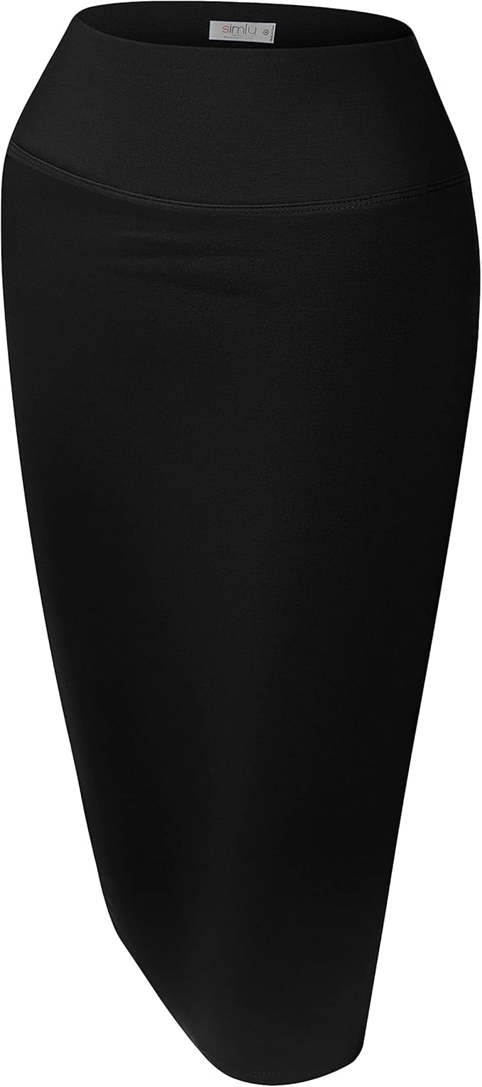 Reg and Plus Size Pencil Skirts for Women Below The Knee