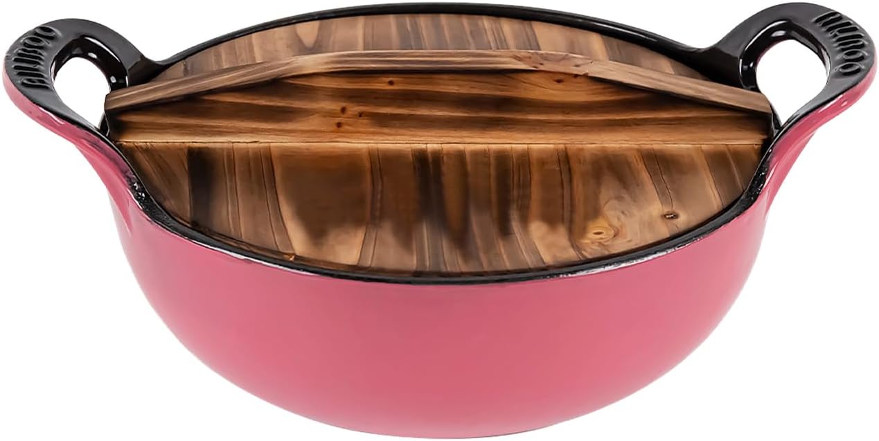 2 QT Black Enameled Cast Iron Dutch Oven for Efficient Cooking