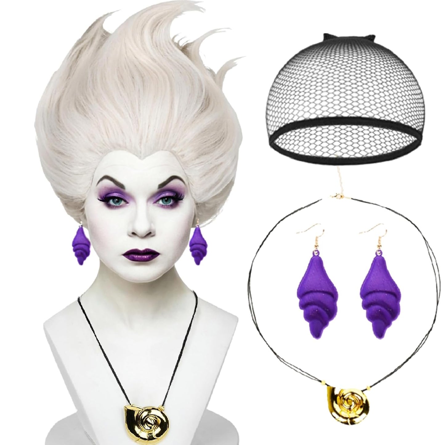 Sea Witch Wig and Accessories for Stunning Cosplay Looks