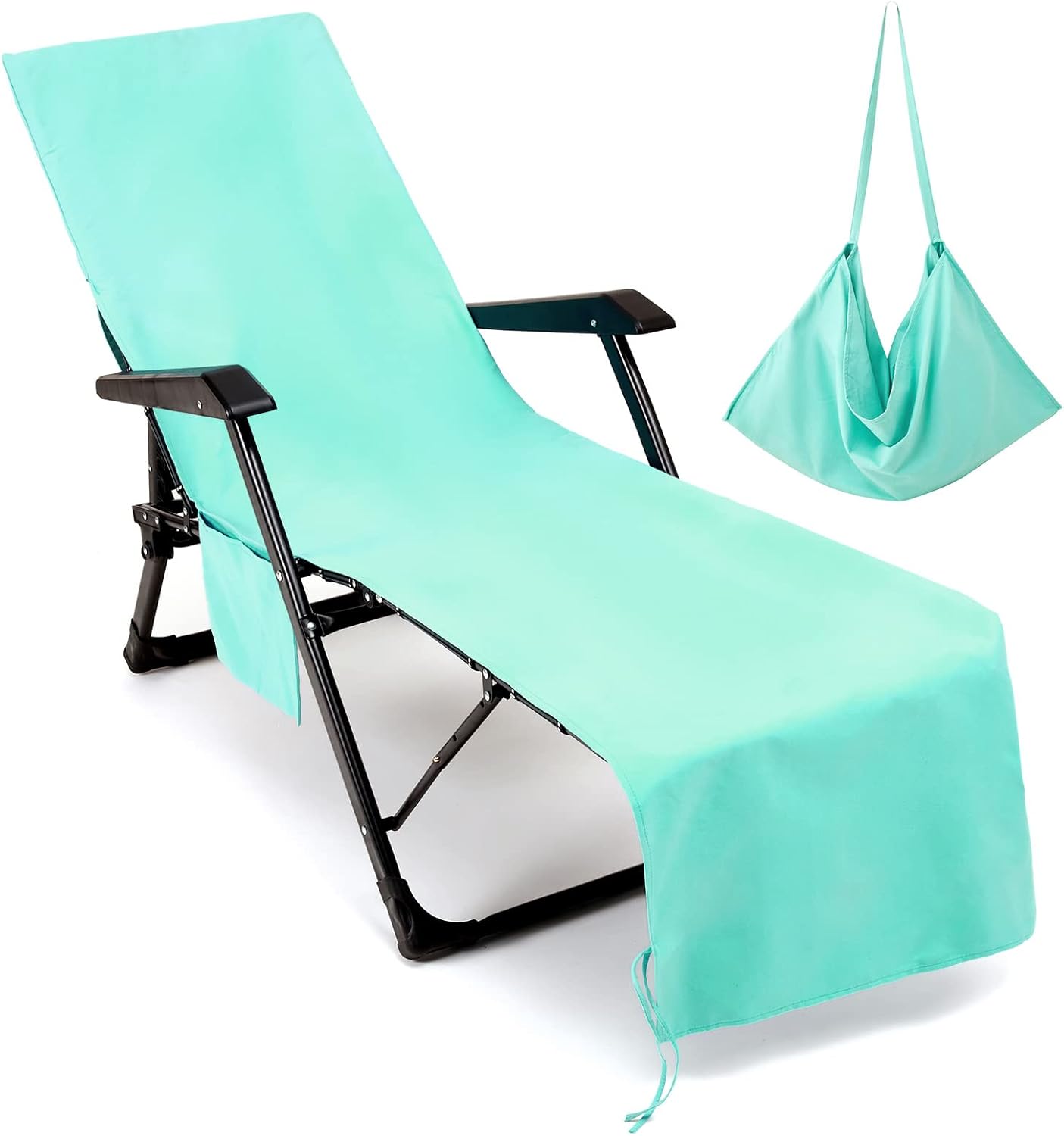 VOCOOL Beach Chair Cover: Soft & Quick Dry - Sunbathing Essential!