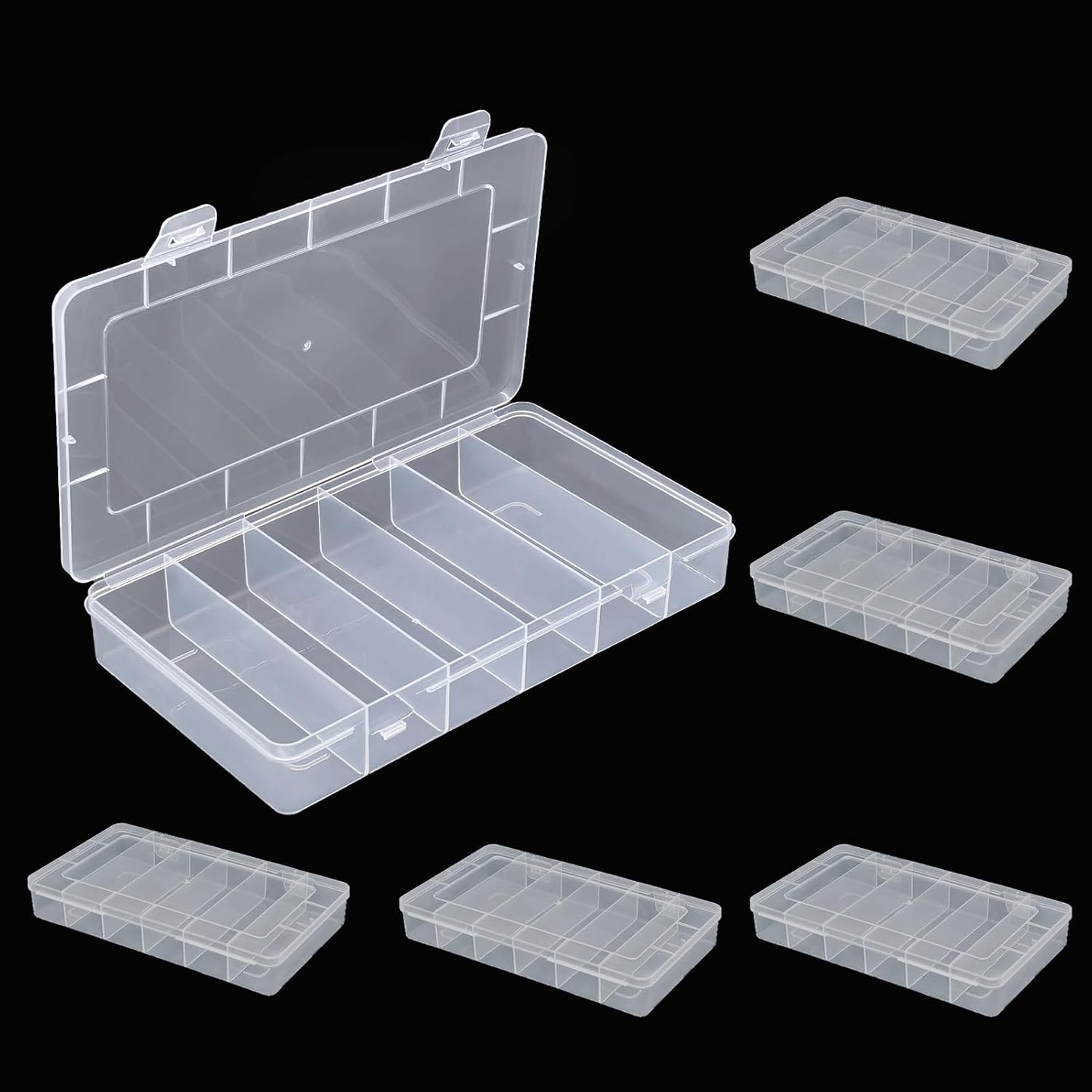 Clear Plastic Tackle Box Organizer - Keep Your Small Items Neat!