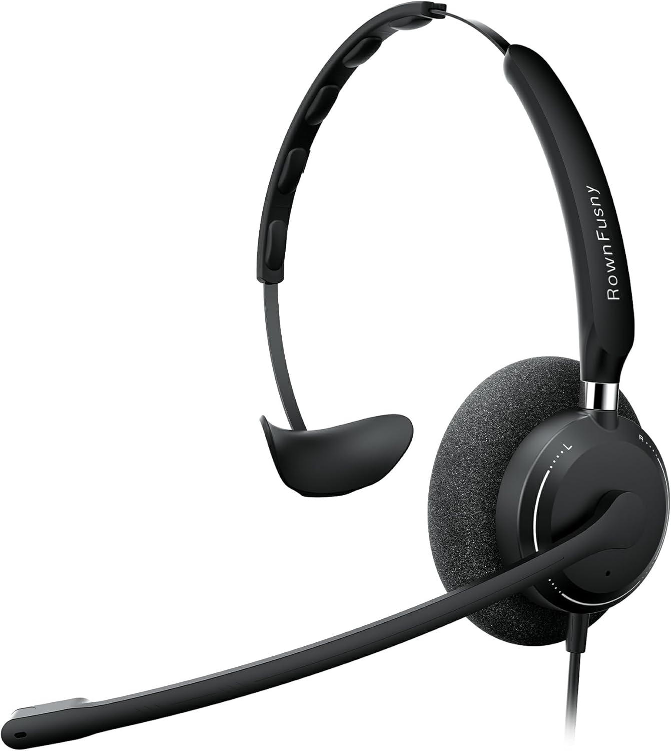 R06S Mono USB Headset: Noise-Cancel Mic & Comfort
