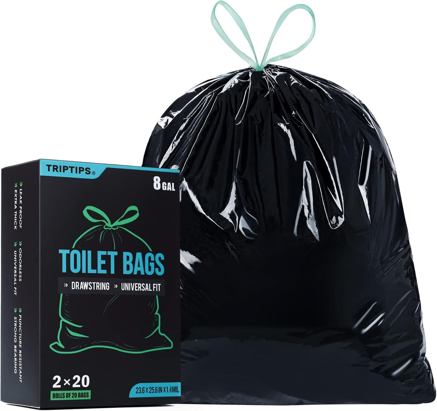 TRIPTIPS Leak-Proof Toilet Bags - Camp with Ease