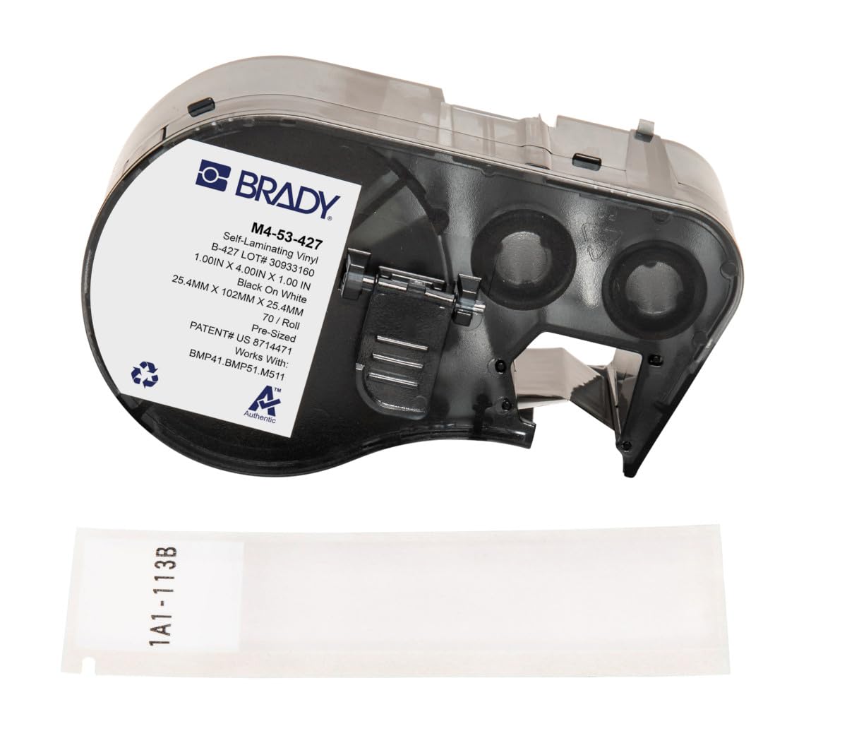 Brady Self-Laminating Vinyl Wrap Around Labels for BMP Printers