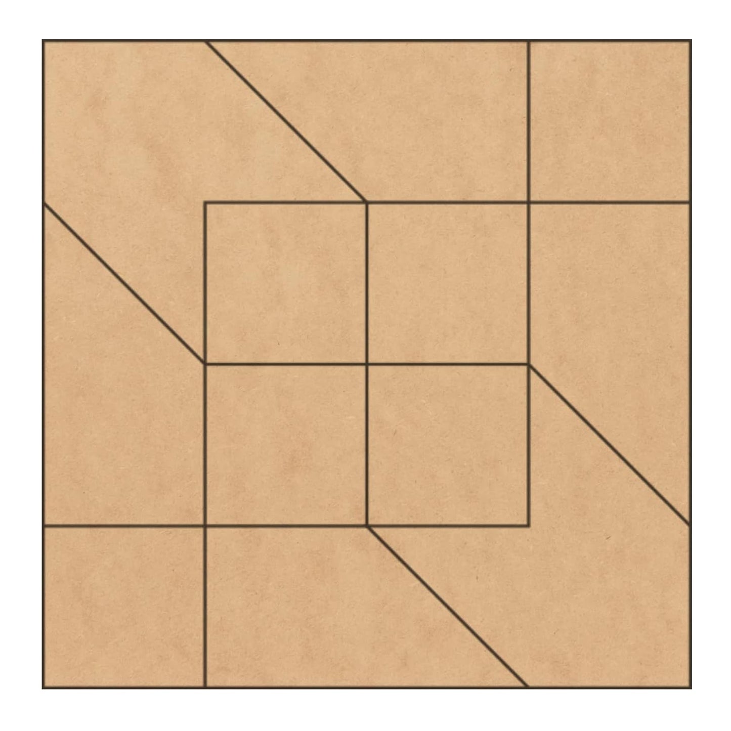 Large Arkansas Crossroads Unfinished Barn Quilt Square Sign