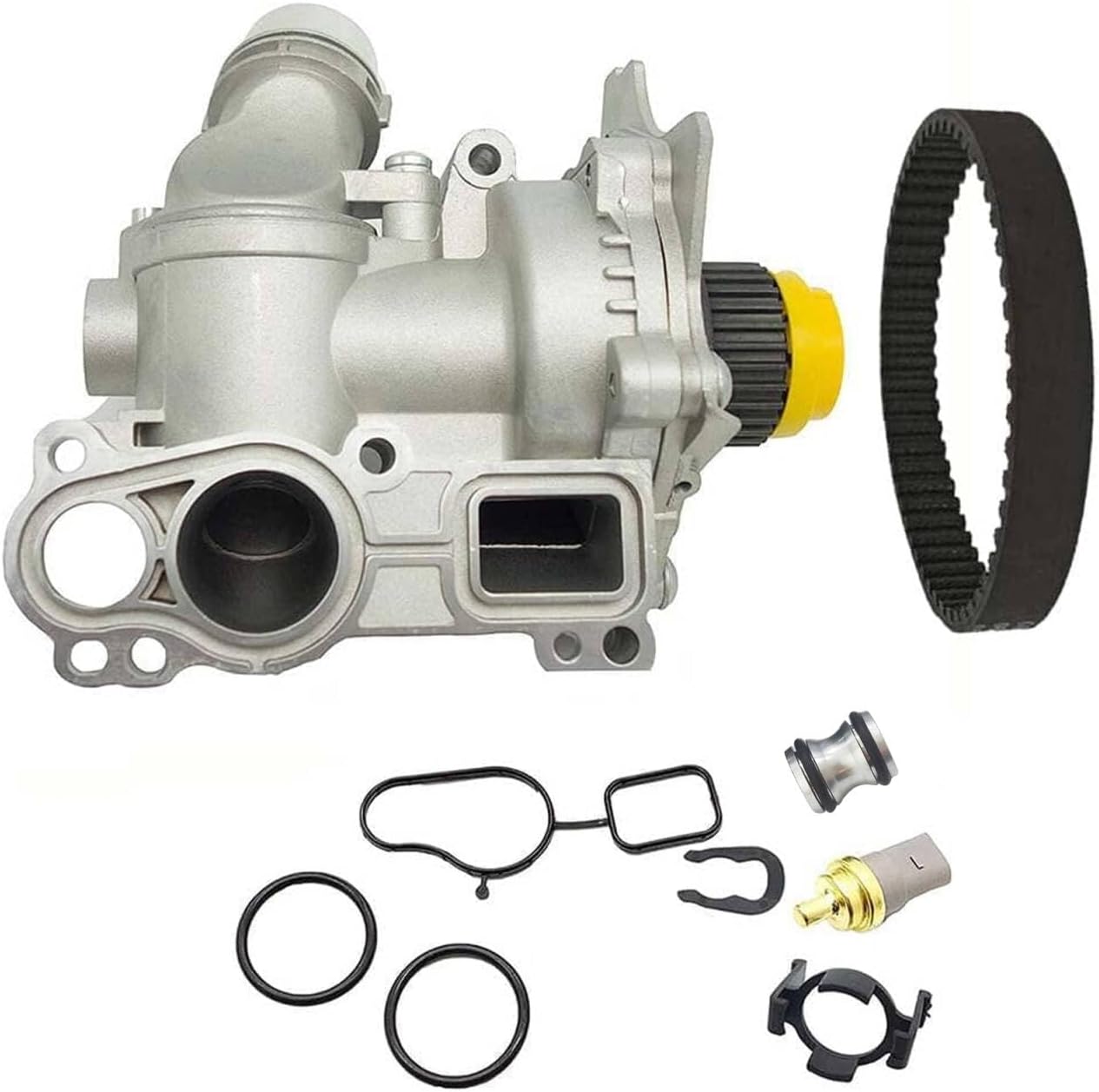 Aluminum Water Pump with Belt for Audi VW 2.0T TSI Engine