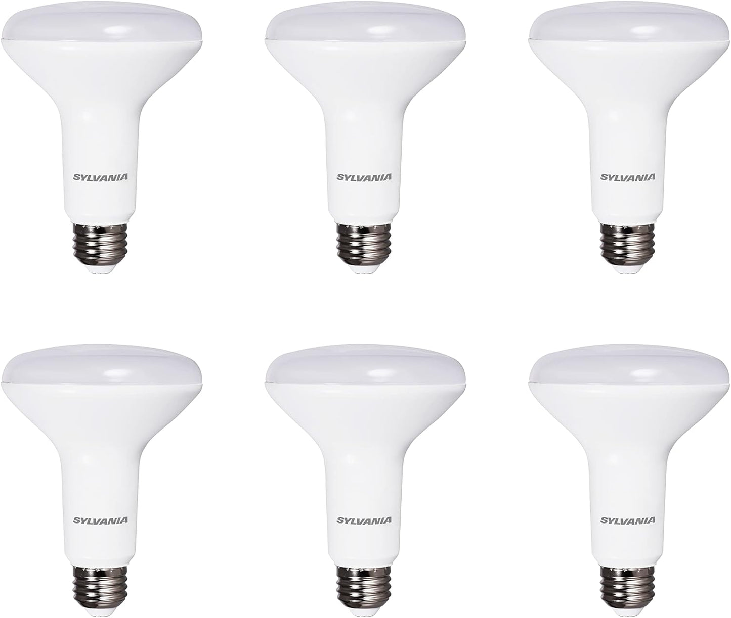 Sylvania Flood BR30 LED Light Bulb - Dimmable Soft White 6 Pack