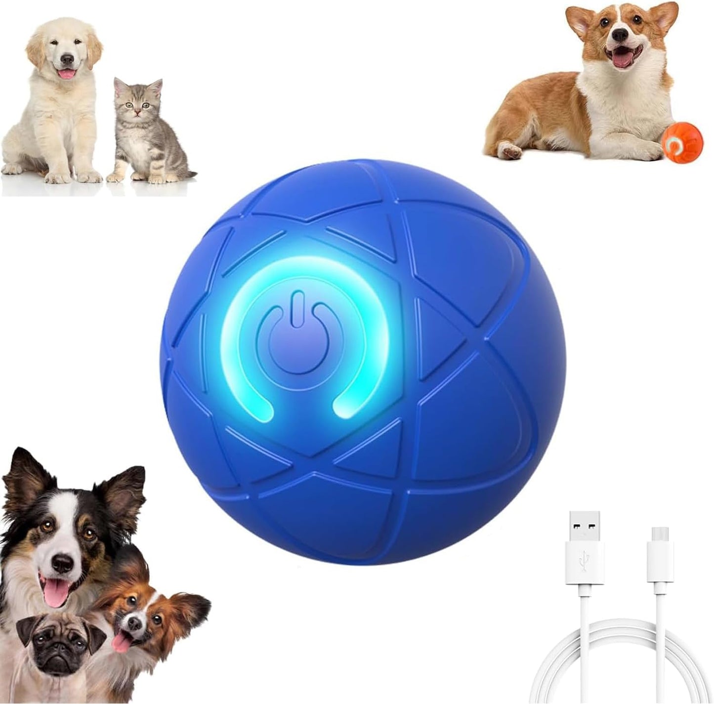 Interactive Vibrating Dog Ball for Endless Fun
