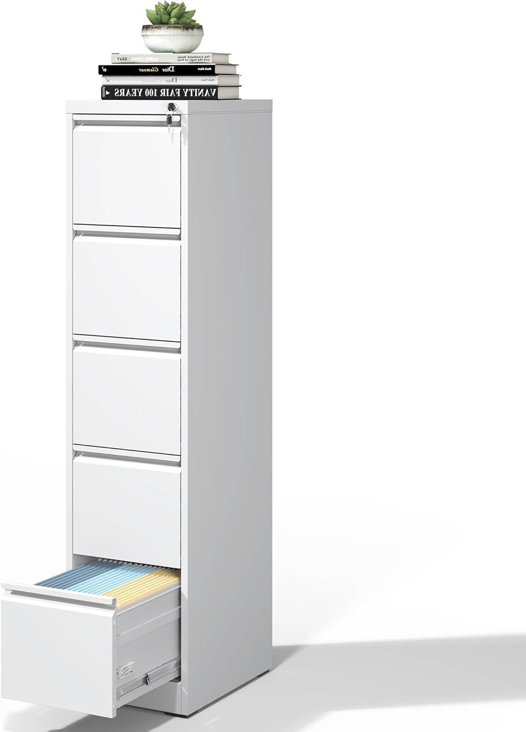 5 Drawer File Cabinet with Lock for Home Office Organization