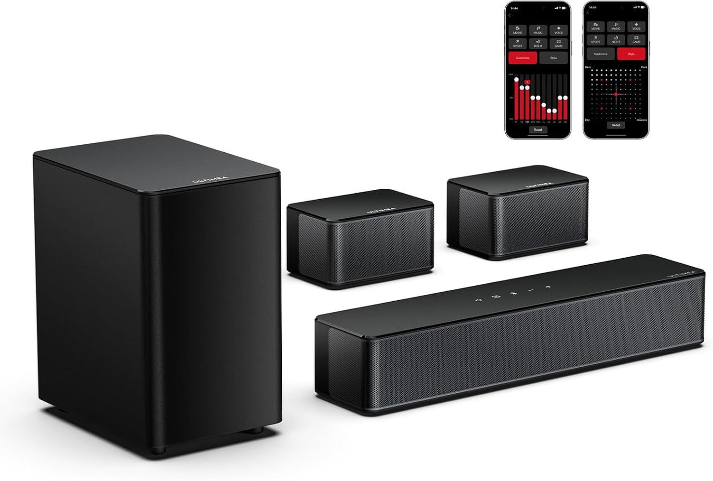 Immerse in 320W Virtual Surround Sound with ULTIMEA's Poseidon D50