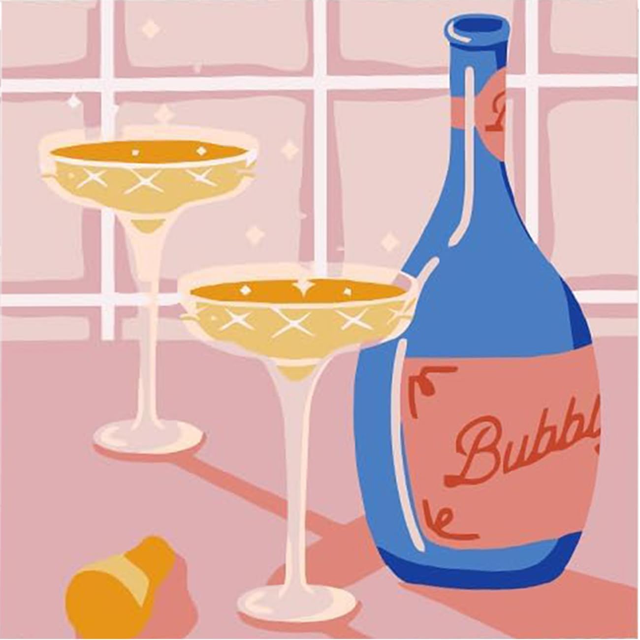 Cocktail Diamond Painting Kit - DIY Crystal Craft for Home Decor
