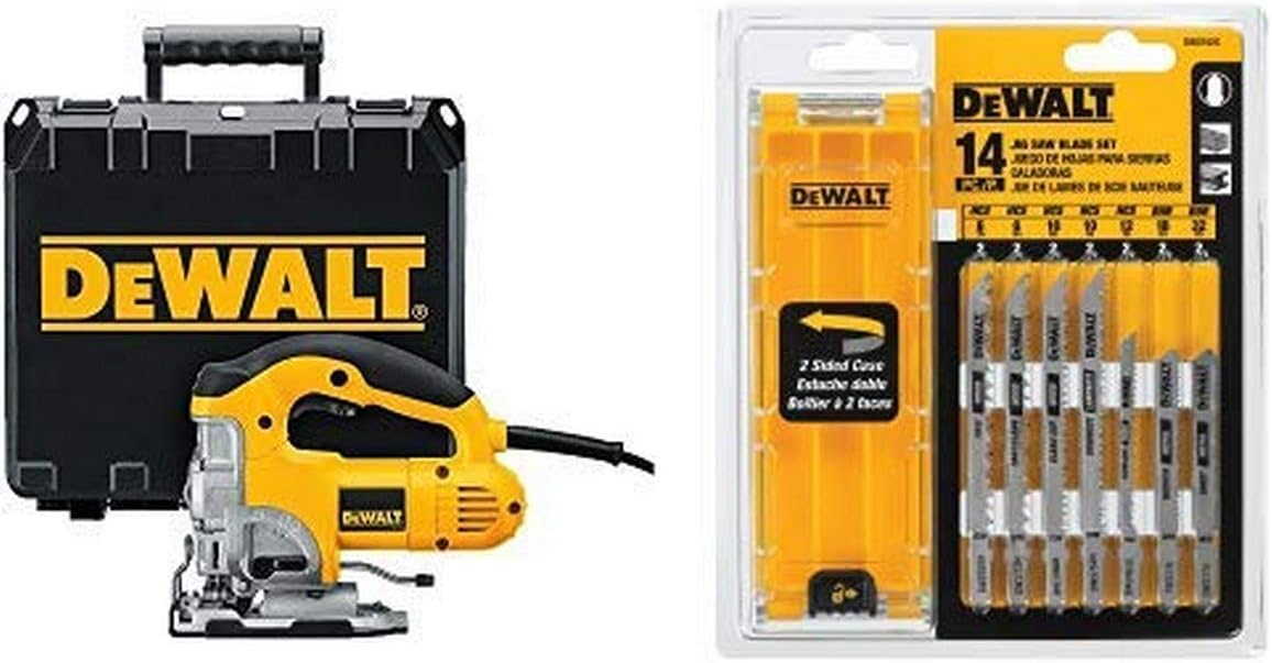 DEWALT DW331K 6.5 Amp Top Handle Jig Saw with Blade Set