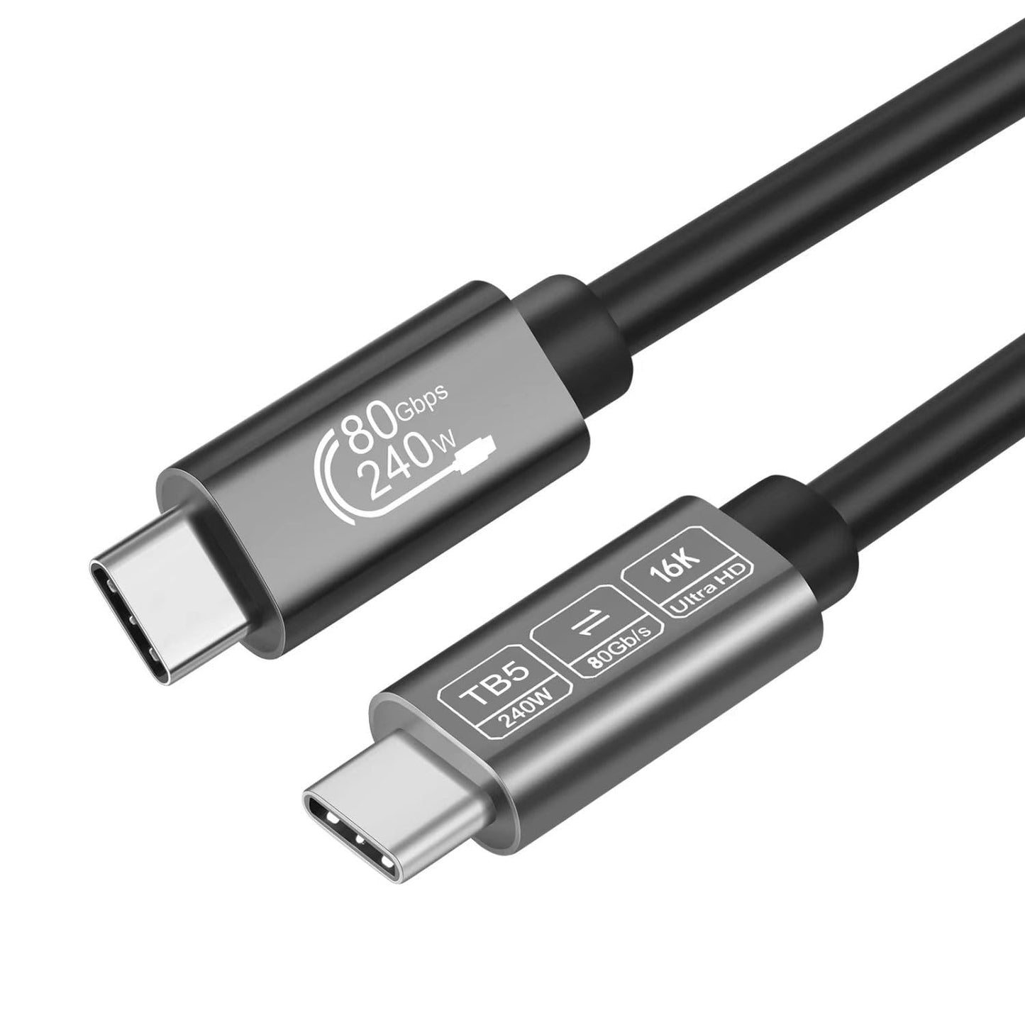 Ultra-Fast 80Gbps USB C Thunderbolt 5 Cable by ConnBull