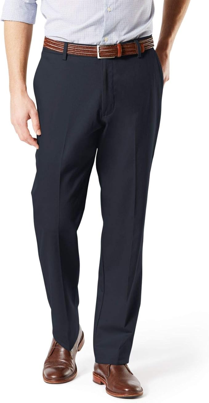 Dockers Men's Classic Fit Khaki Lux Cotton Stretch Pants
