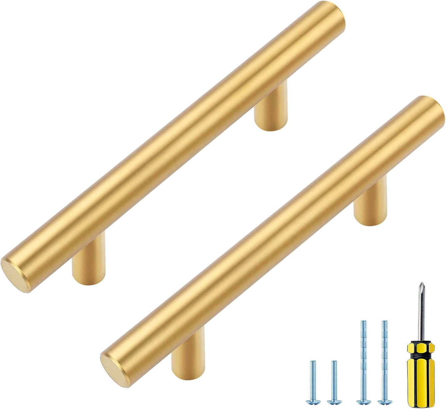 Ravinte Gold Cabinet Handles 25 Pack 5 Inch Brushed Gold Pulls