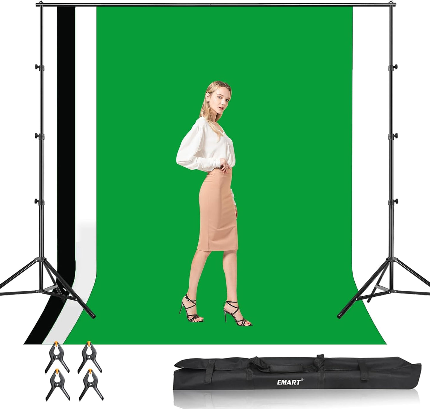 EMART Photo Video Studio Backdrop Stand Kit for Photography