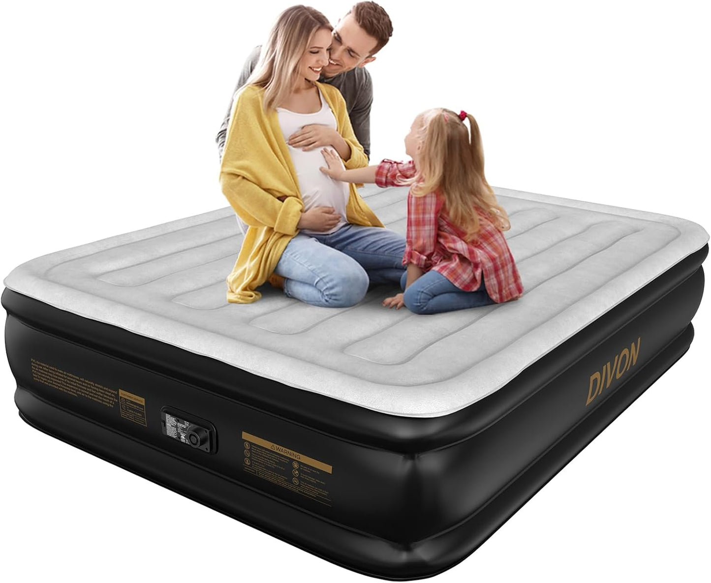 DIVON Air Mattress Queen with Built in Pump for Ultimate Comfort