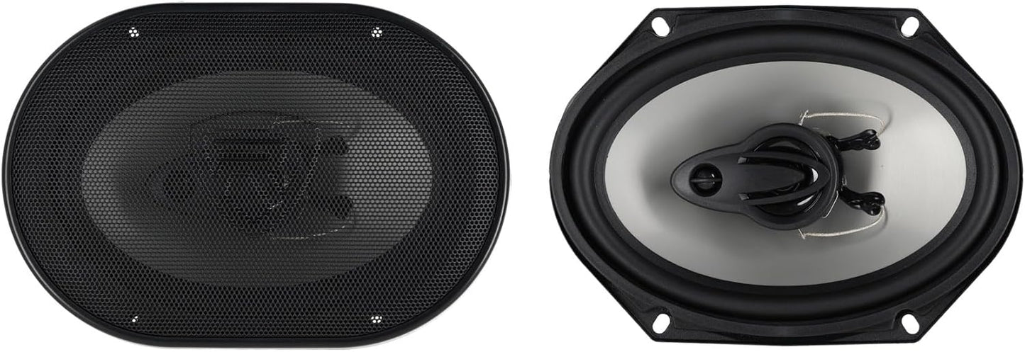 Rockville RV68.3A 6x8in 3-Way Car Speakers for Superior Sound