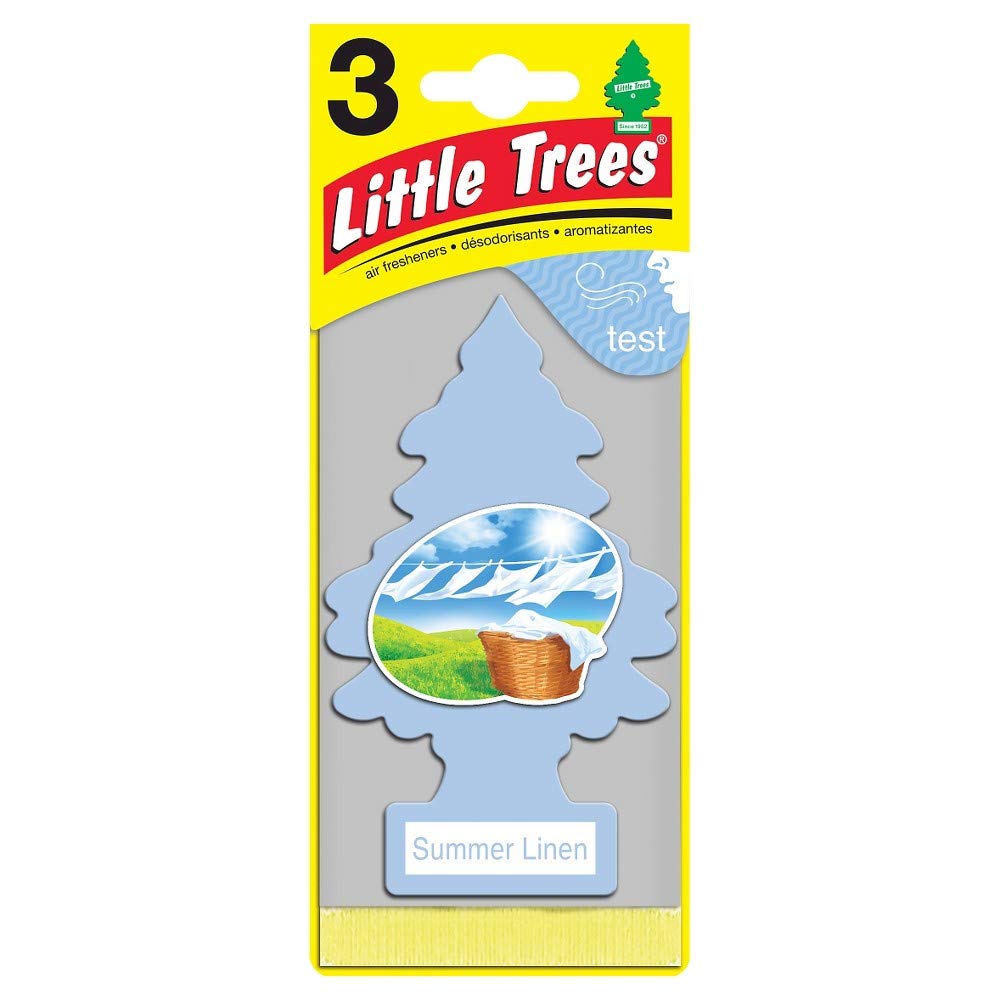 LITTLE TREES Summer Linen Car Air Freshener | Refresh Your Ride