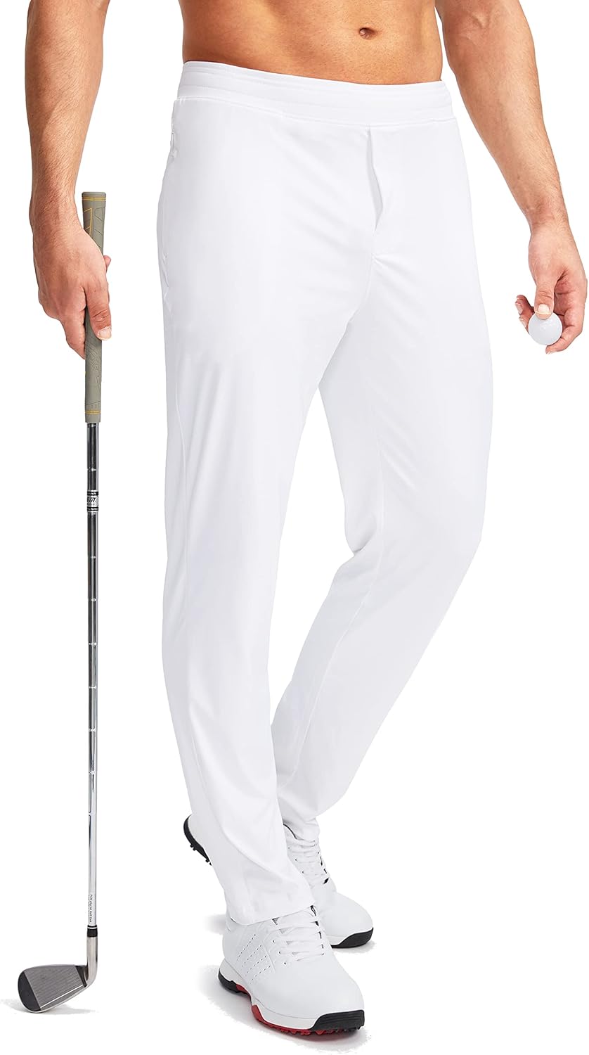 Pudolla Men's Golf Pants Stretch Sweatpants for Comfort and Style