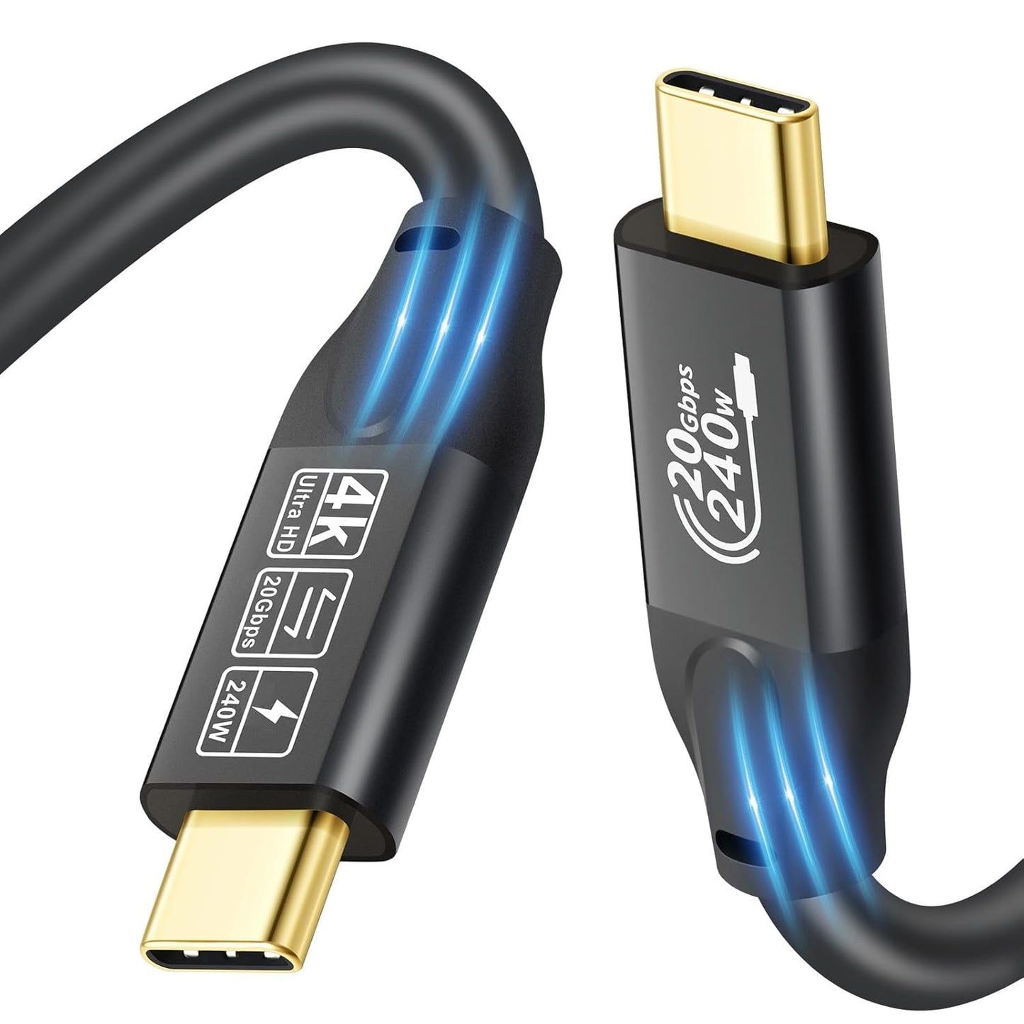 10FT Type C to C Cable | 20Gbps Data Transfer Speed