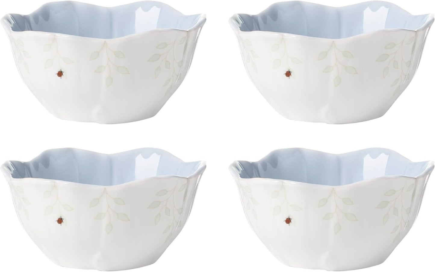 Lenox Butterfly Meadow Floral Dessert Bowls Set of 4 for Elegance
