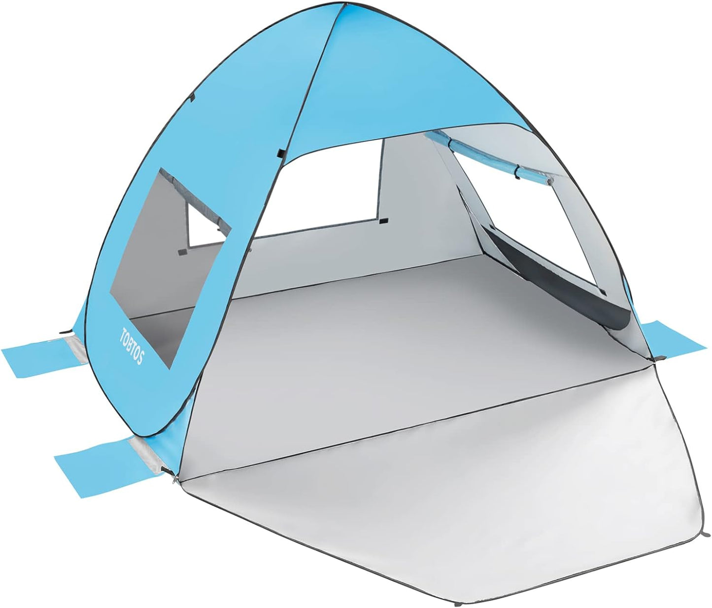 TOBTOS UPF 50+ Pop Up Beach Tent - Sun Protection!