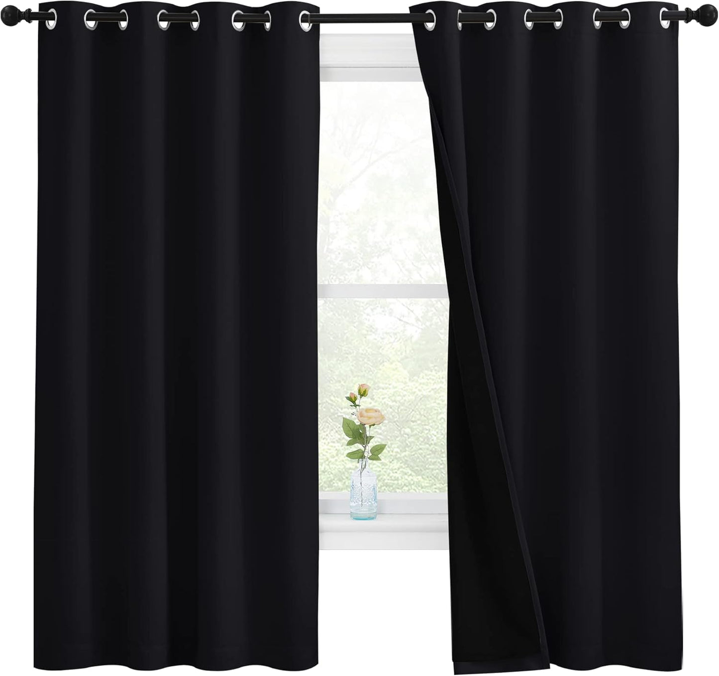 NICETOWN 100% Blackout Curtains for Energy Efficiency and Style