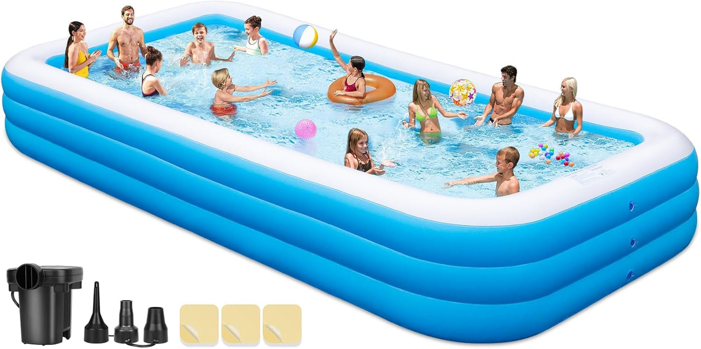 Extra Large Inflatable Pool for Adults - Perfect for Summer Fun