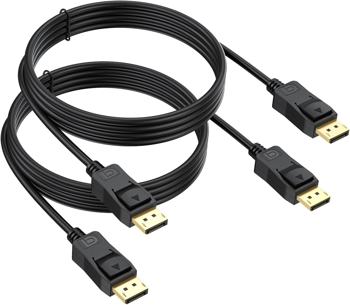 Crystal Clear 4K DisplayPort Cable 3FT 2-Pack - UVOOI