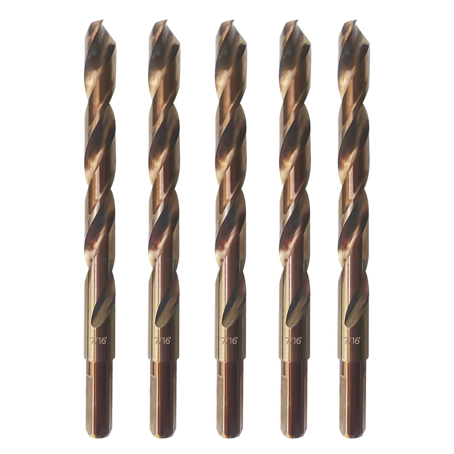Cobalt Drill Bit Set 7/16 in for Hard Metal and Stainless Steel